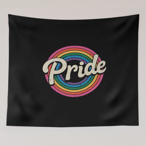 Item preview, Gay Pride Vintage LGBT Rainbow Flag Lesbian Bisexual Trans designed and sold by VasilisLamArt.