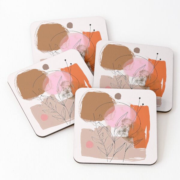 Item preview, Boho-Style Earth Tones, Orange, And Pink Abstract  designed and sold by DEC02.