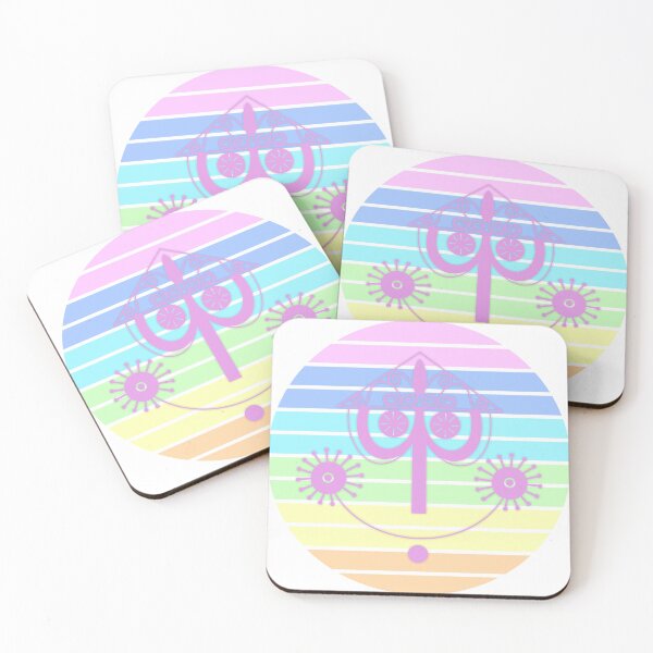 Item preview, Its A Small World Pastel Rainbow Clock Face designed and sold by MagicKingdome.