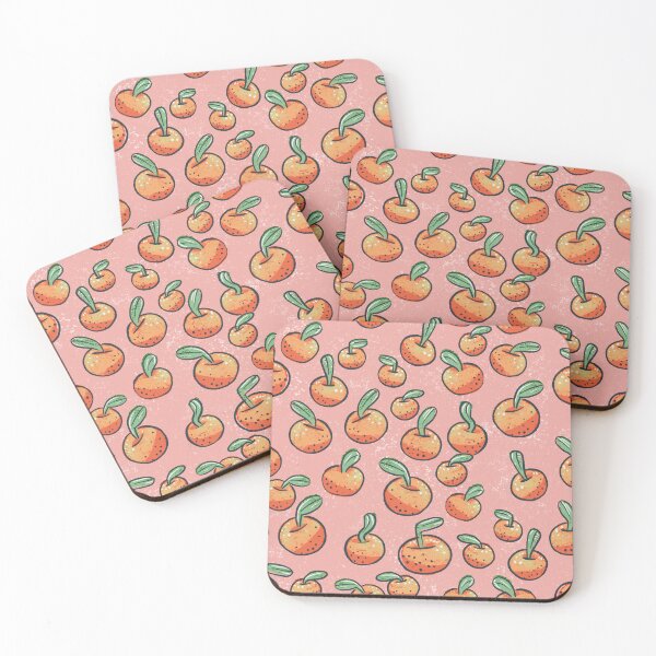Item preview, Mandarins in pink designed and sold by Katie O'Malley Illustrator.