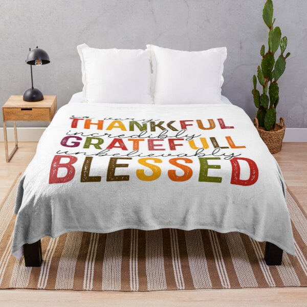 Item preview, Thankful Grateful Blessed, Thanksgiving designed and sold by toongstudio.