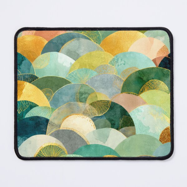 Item preview, Boho-Style Seafoam Green And Golden Designs Pattern designed and sold by DEC02.