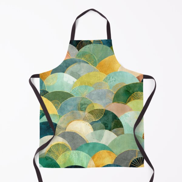 Item preview, Boho-Style Seafoam Green And Golden Designs Pattern designed and sold by DEC02.