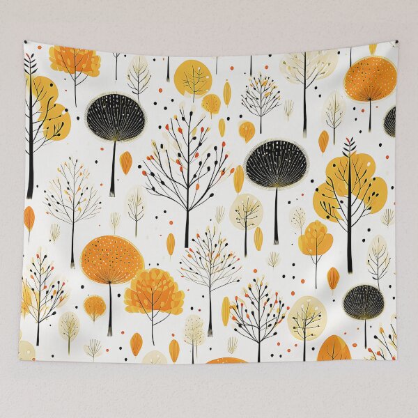 Item preview, Boho-Style Golden-Orange And Mustard Leaves Abstract designed and sold by DEC02.