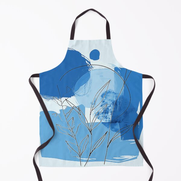 Item preview, Boho-Style Cool Calming Blue Colors Abstract Art designed and sold by DEC02.