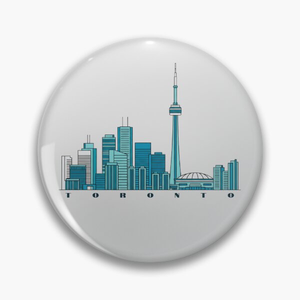 Item preview, Toronto Skyline Minimalist Illustration – Modern Blue Cityscape Art Print designed and sold by SimplyJasper.