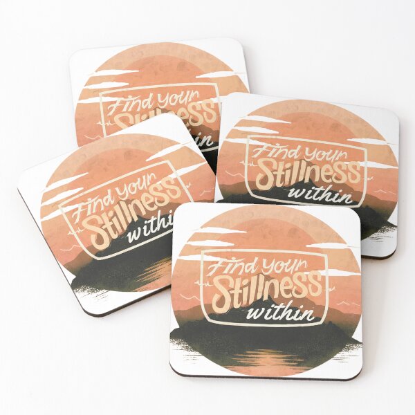 Item preview, Find Your Stillness Within – Retro Zen Sunset Design designed and sold by NINE-18 LLC.