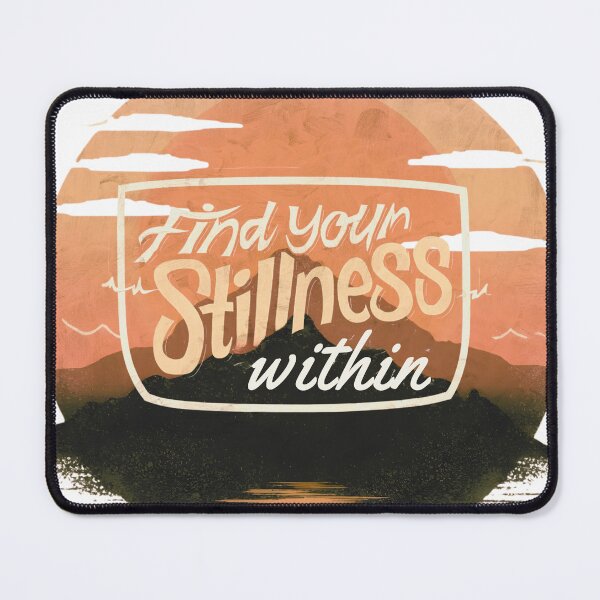 Item preview, Find Your Stillness Within – Retro Zen Sunset Design designed and sold by NINE-18 LLC.