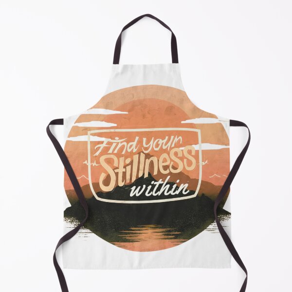 Item preview, Find Your Stillness Within – Retro Zen Sunset Design designed and sold by NINE-18 LLC.