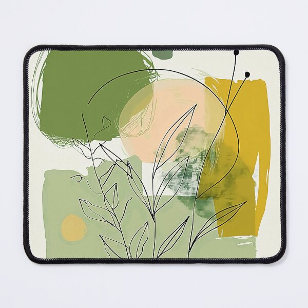 Item preview, Boho-Style Green And Soft Yellow Hues Abstract  designed and sold by DEC02.