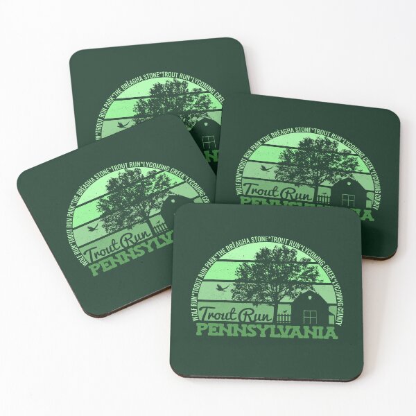 Item preview, Trout Run Pennsylvania Sunset Retro Vintage Local Pride Logo designed and sold by CRHPOD20.