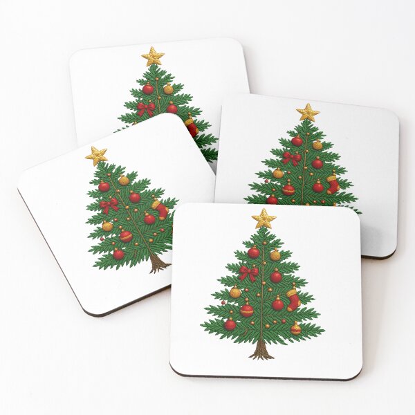 Item preview, Embroidered Christmas Tree Sweatshirt – Cozy Holiday Pullover with Bright Ornaments and Realistic Pine Detailing designed and sold by ZyxDes.