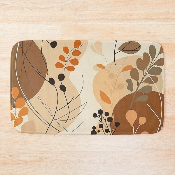 Item preview, Boho Warm Earthtones Elegant Abstract Leaves Design Art designed and sold by DEC02.