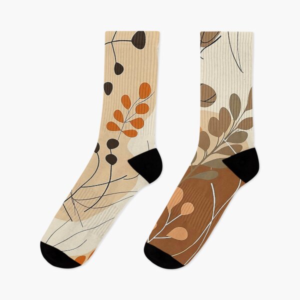 Item preview, Boho Warm Earthtones Elegant Abstract Leaves Design Art designed and sold by DEC02.