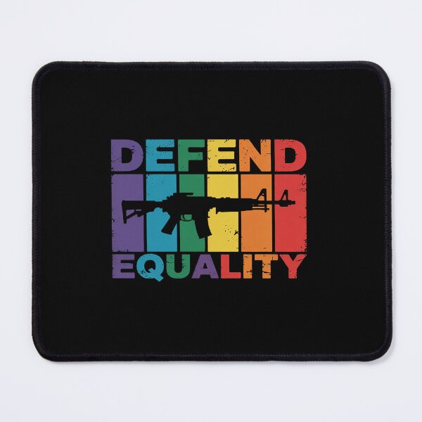 Item preview, Defend Equality - LGBT - Gay Flag - Assault Rifle designed and sold by VasilisLamArt.