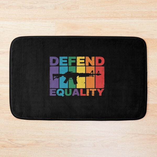 Item preview, Defend Equality - LGBT - Gay Flag - Assault Rifle designed and sold by VasilisLamArt.
