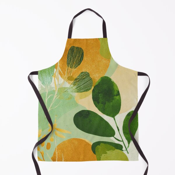Item preview, Boho Abstract Leaves In Green And Warm Earthtones designed and sold by DEC02.
