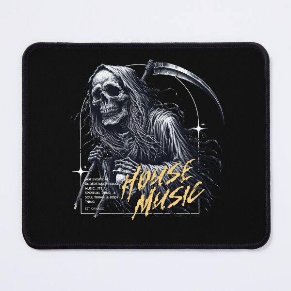 Item preview, HOUSE MUSIC - The Groove Reaper (White) designed and sold by Discothreadz.