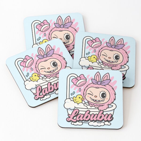 Item preview, Cute Labubu Bathing designed and sold by BrownHorse90s.