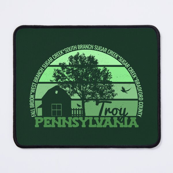 Item preview, Troy Pennsylvania Sunset Retro Vintage Local Pride Logo designed and sold by CRHPOD20.