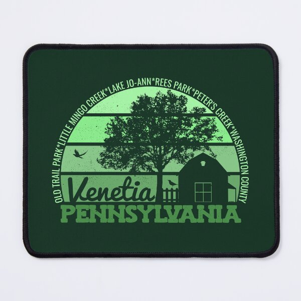 Item preview, Venetia Pennsylvania Sunset Retro Vintage Local Pride Logo designed and sold by CRHPOD20.