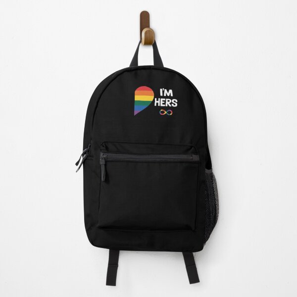 Item preview, I'm Hers Shes Mine Lesbian Couples Matching LGBT Pride Flag designed and sold by VasilisLamArt.