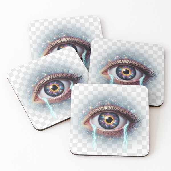 Item preview, Cosmic Crying Eye - Galactic Tears & Spiritual Awakening Art designed and sold by MonaRose_Art.