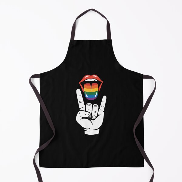 Item preview, Funny Masc Lesbian Stuff Tongue Rainbow Gay Pride Ally LGBTQ designed and sold by VasilisLamArt.
