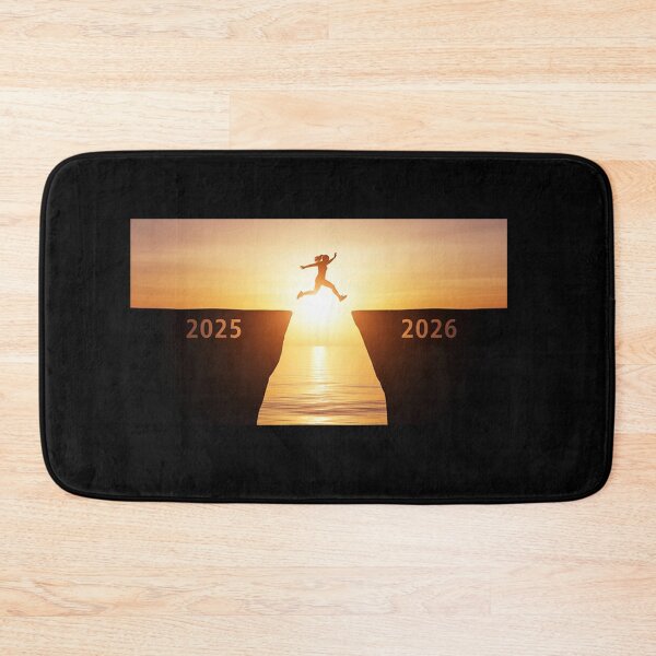 Item preview, Jump into 2026 – Motivational New Year Sunset Silhouette Illustration designed and sold by PixelVibe782.