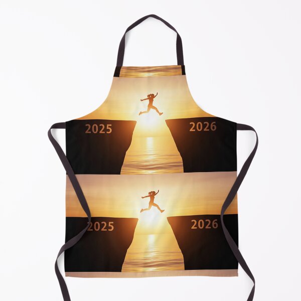 Item preview, Jump into 2026 – Motivational New Year Sunset Silhouette Illustration designed and sold by PixelVibe782.