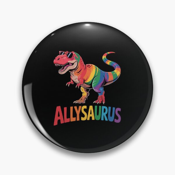 Item preview, Dinosaur Rainbow Flag Ally LGBT Allysaurus LGBT Pride designed and sold by khorbiasieno.