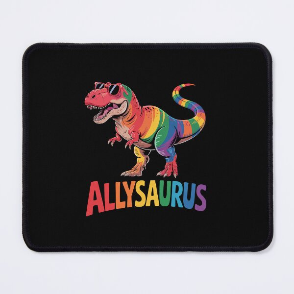 Item preview, Dinosaur Rainbow Flag Ally LGBT Allysaurus LGBT Pride designed and sold by khorbiasieno.