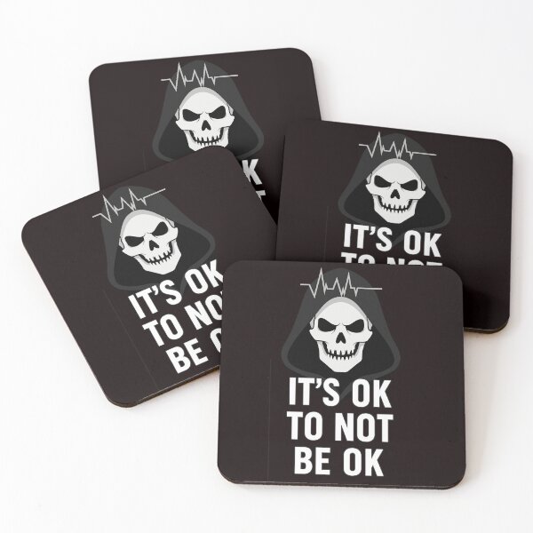 Item preview, IT’S OK TO NOT BE OK – Mental Health Awareness Grim Reaper Graphic designed and sold by Tadeusz1.