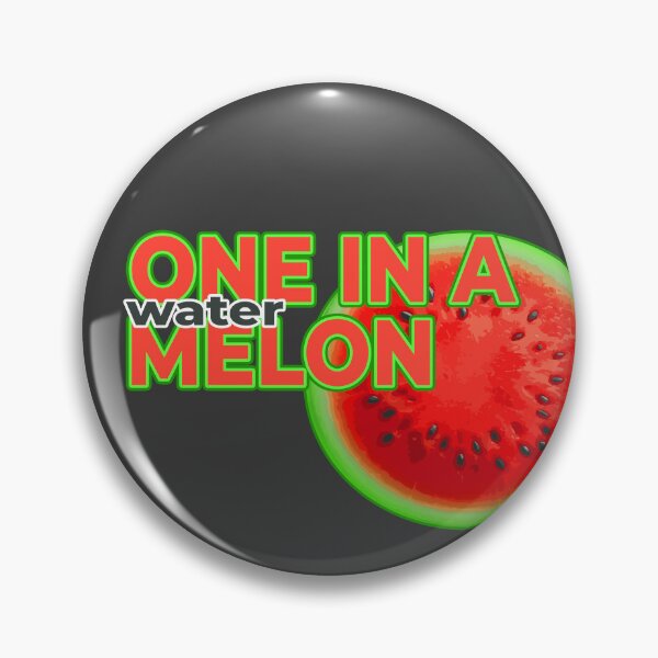 Item preview, One in a Melon – Funny Watermelon Slice Illustration | Bright Juicy Fruit Art designed and sold by InFrameVision.