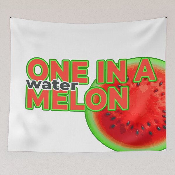 Item preview, One in a Melon – Funny Watermelon Slice Illustration | Bright Juicy Fruit Art designed and sold by InFrameVision.