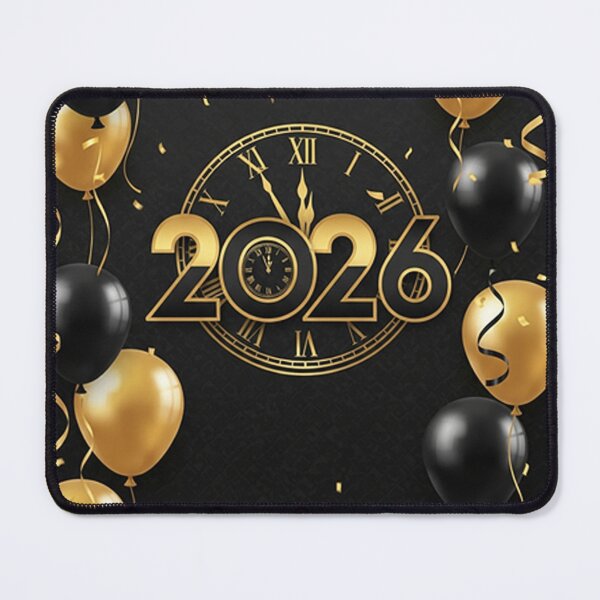 Item preview, Elegant Black and Gold Happy New Year 2026 Greeting Card – Luxury Festive Celebration Design designed and sold by PixelVibe782.