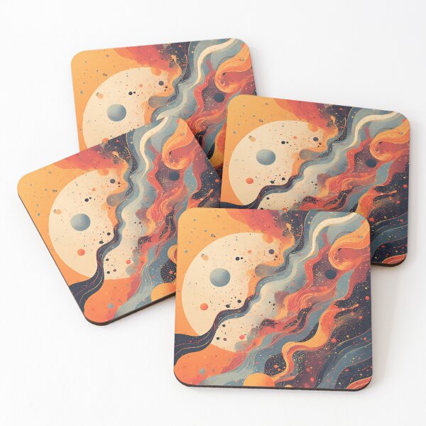 Item preview, Celestial Flow a Modern Abstract Yin Yang Cosmic Art Print. designed and sold by DanjerBoi.