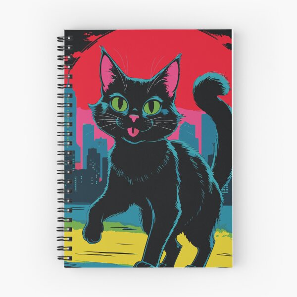 Item preview, Black cat in pop art style designed and sold by After De Moment.