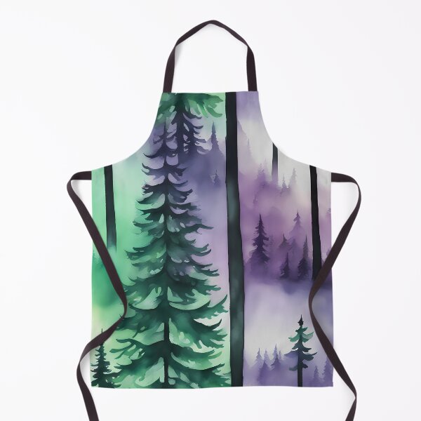 Item preview, Purple and Green Aurora Forest designed and sold by CalmnessbyChoice.