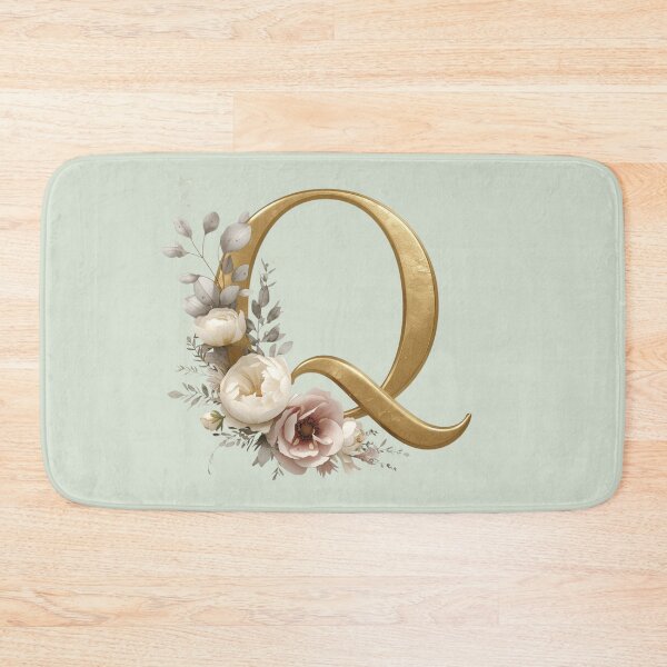 Item preview, Floral Gold Letter Q Monogram – Coquette Christian Wall Art, Elegant Blush Rose Initial Print, Faith-Inspired Feminine Gift designed and sold by AmenAlways.