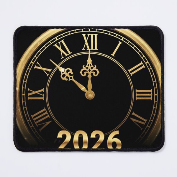 Item preview, Golden Midnight Countdown – Elegant Black and Gold New Year 2026 Celebration Art designed and sold by PixelVibe782.