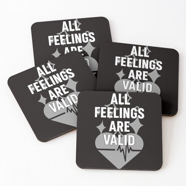 Item preview, ALL FEELINGS ARE VALID – Mental Health Heart & Emotions Graphic designed and sold by Tadeusz1.