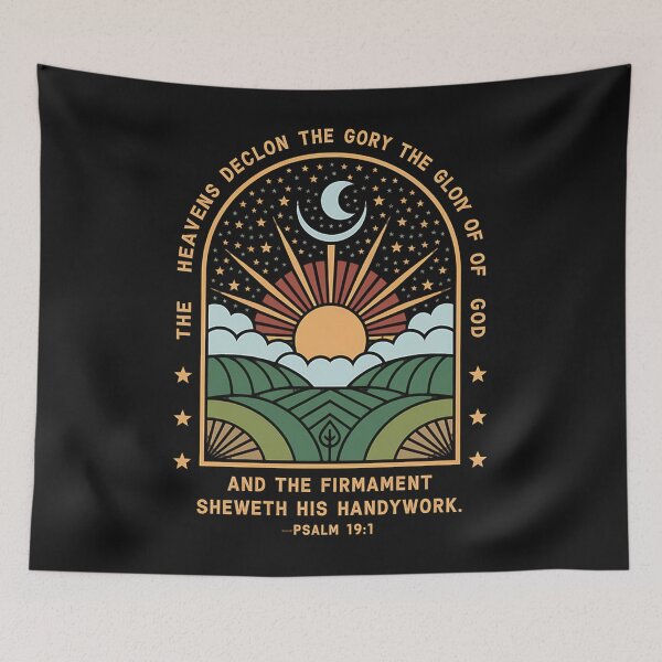 Item preview, Flat Earth - Psalm 19 1 (The Firmament) Black designed and sold by ChristopherMil6.