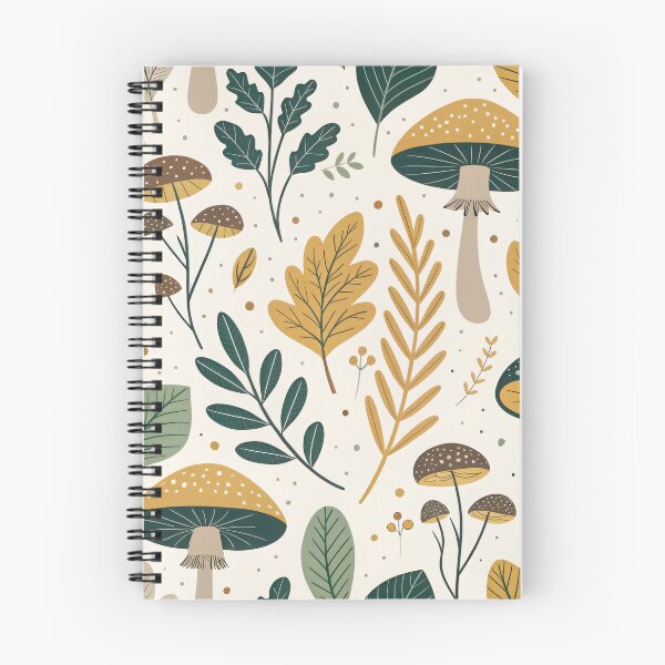 Artikelvorschau, Herbstwald-Muster – Nahtloses Design mit Pilzen und Blättern im Boho-Stil entworfen und verkauft von NoctaHike.