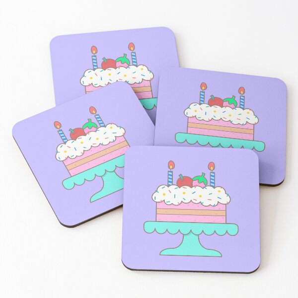 Item preview, Cute colorful birthday cake with fresh cream designed and sold by nuchz.