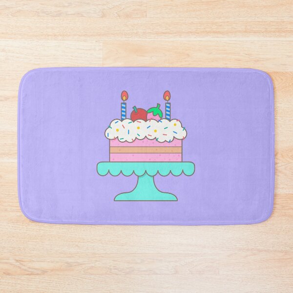 Item preview, Cute colorful birthday cake with fresh cream designed and sold by nuchz.