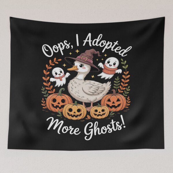 Item preview, Oops I Adopted More Ghosts Mom Funny Goose Halloween Spooky designed and sold by ChristopherMil6.