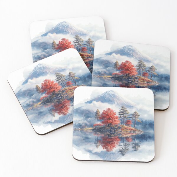 Item preview, Japanese Mountain Lake View designed and sold by Dlfj.