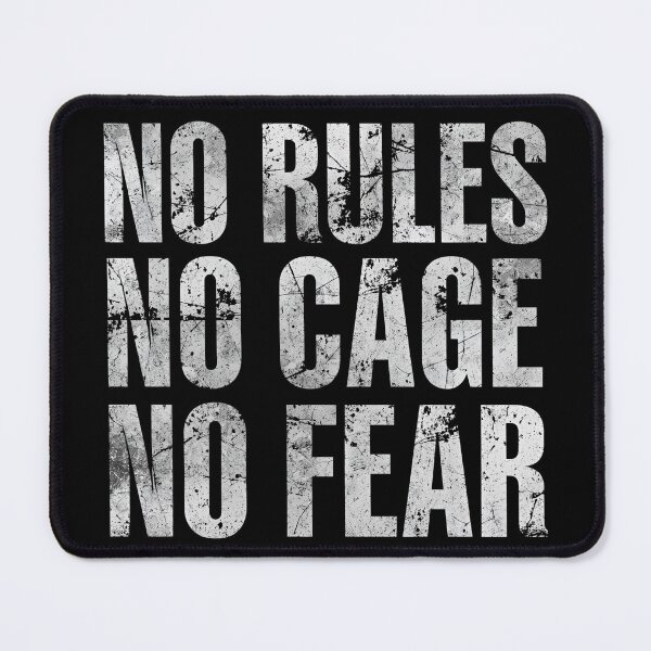 Item preview, Motorcycle Shirt – No Rules No Cage No Fear Biker Quote designed and sold by MotoRebel.
