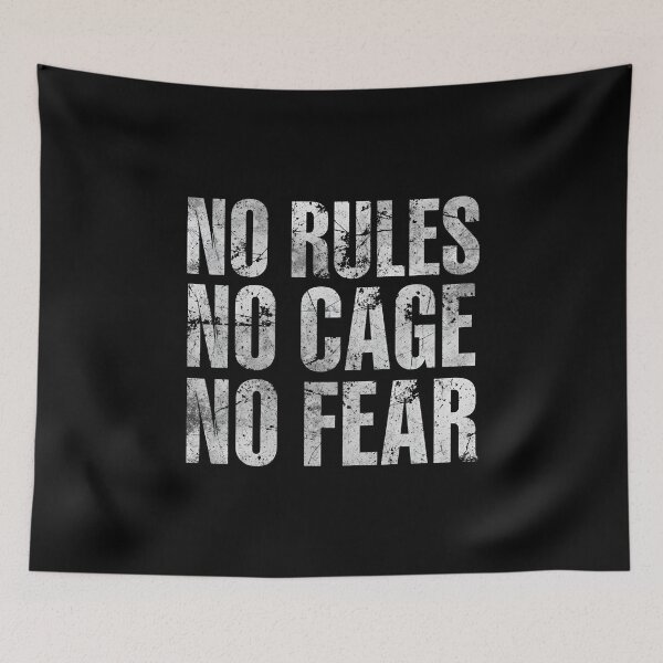 Item preview, Motorcycle Shirt – No Rules No Cage No Fear Biker Quote designed and sold by MotoRebel.